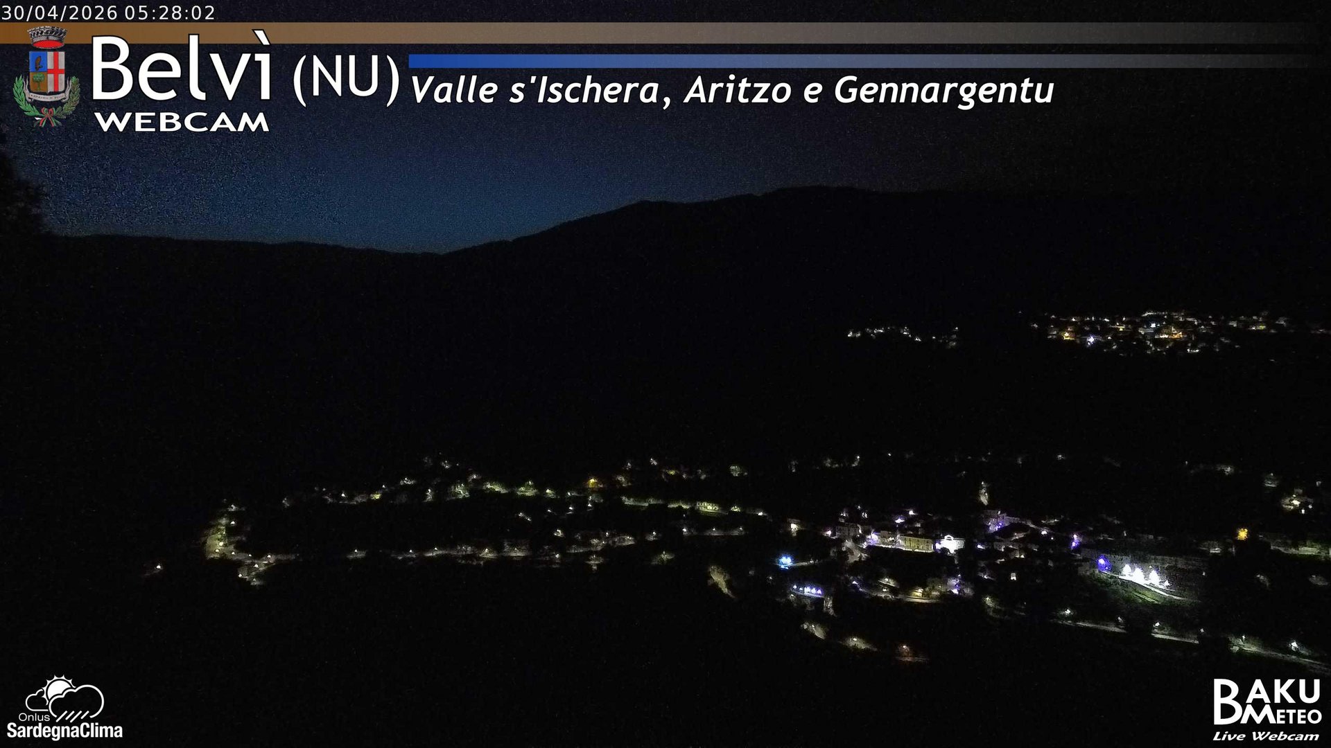 time-lapse frame, Belvì webcam