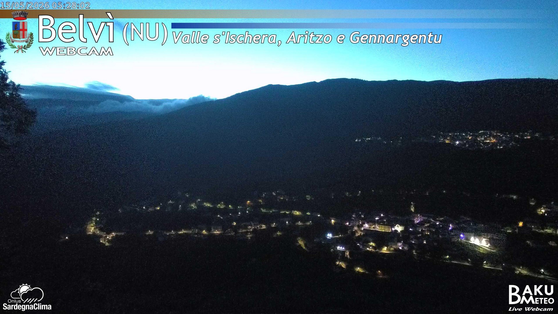 time-lapse frame, Belvì webcam