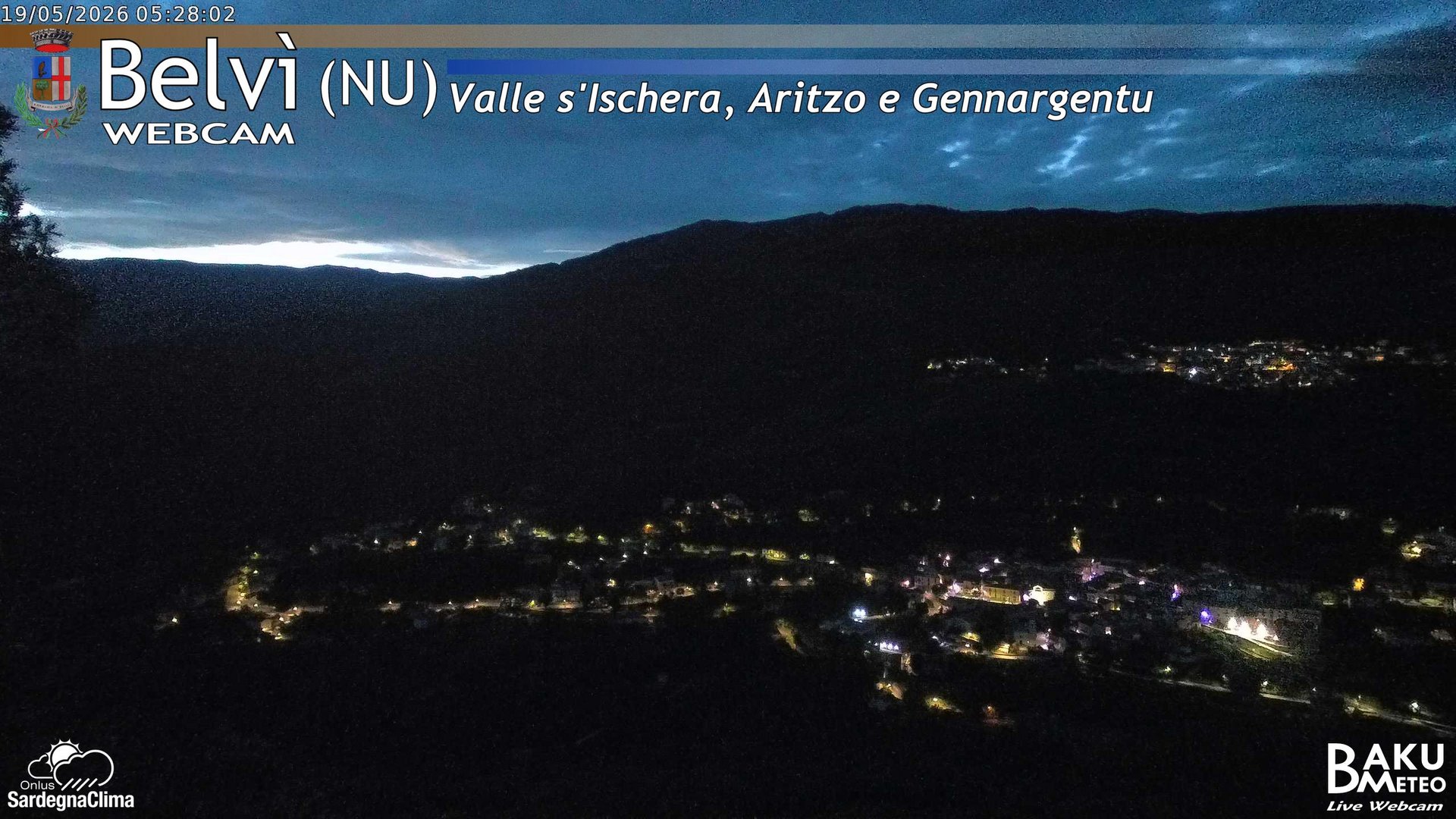 time-lapse frame, Belvì webcam
