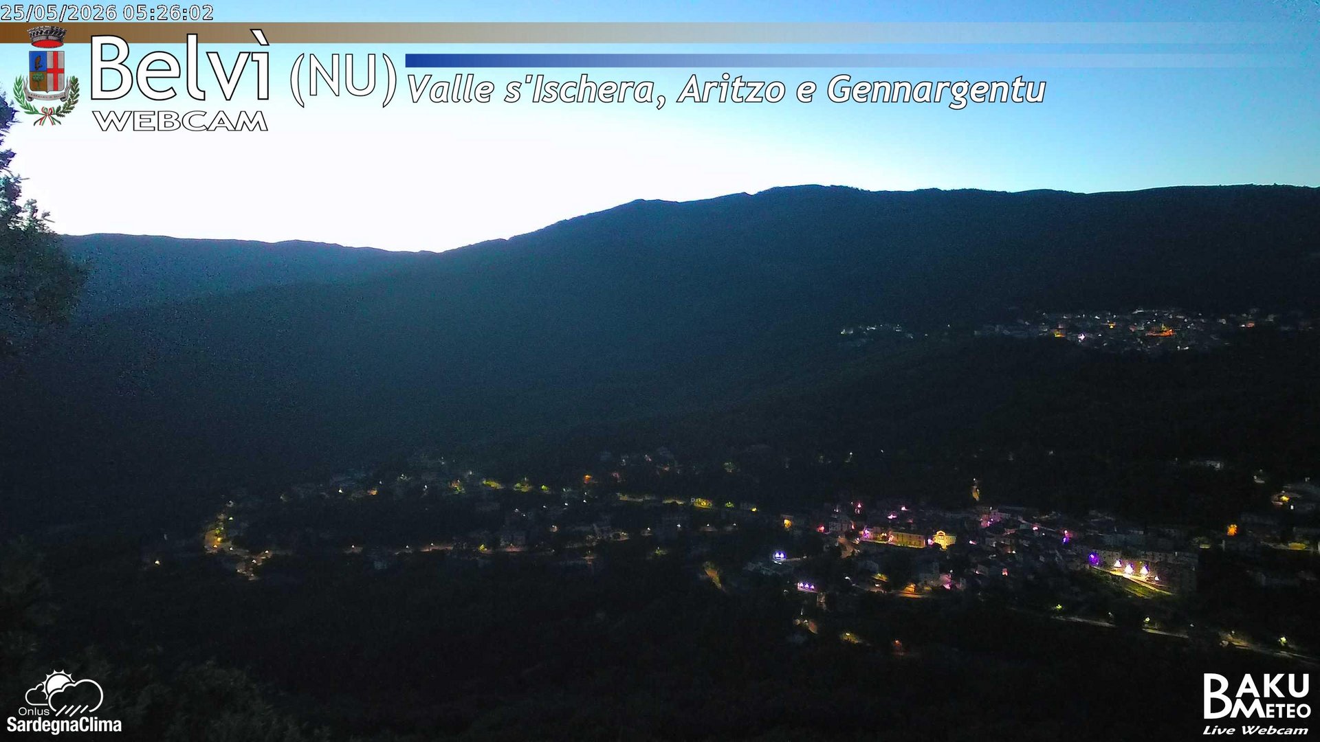 time-lapse frame, Belvì webcam