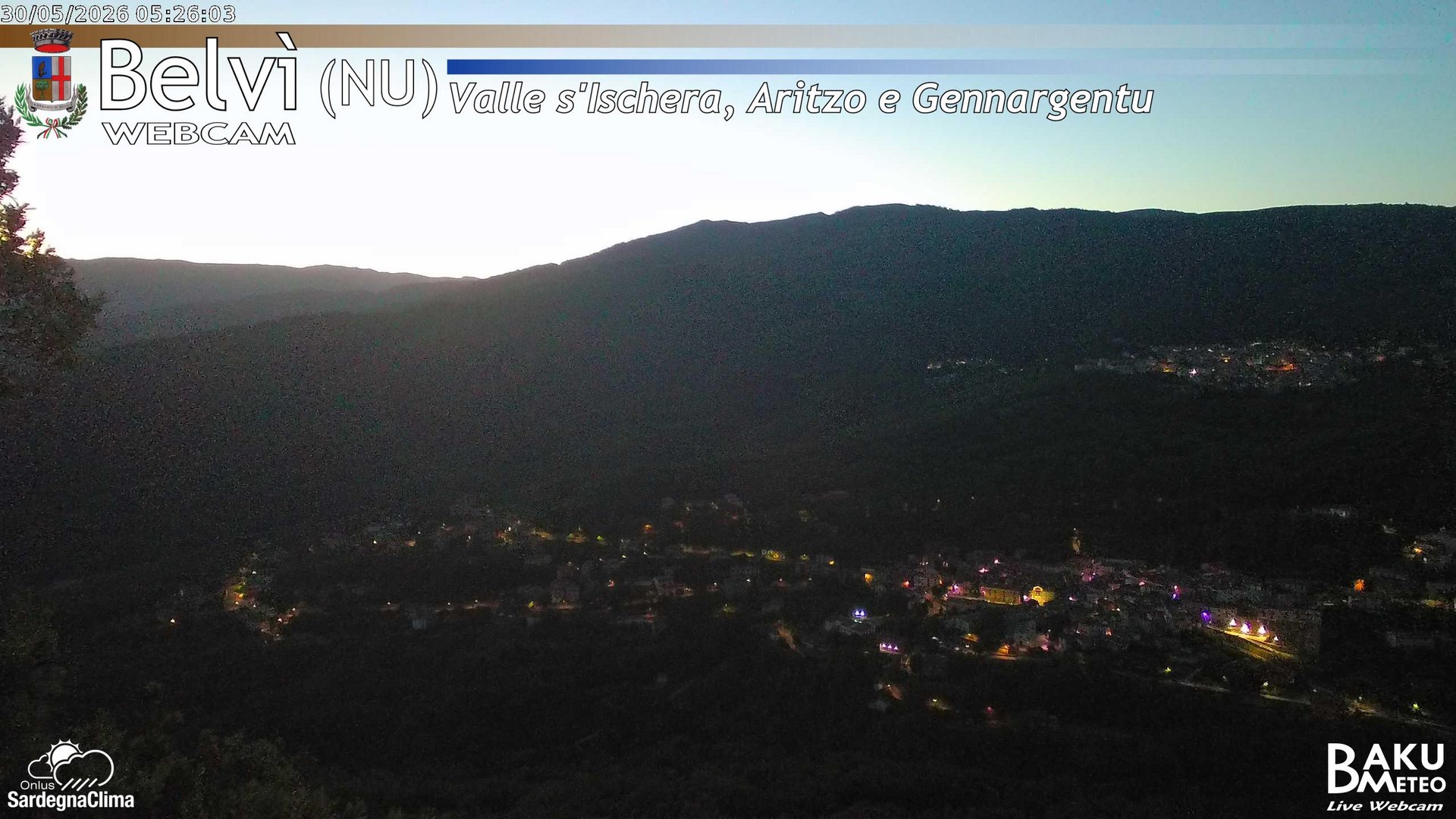 time-lapse frame, Belvì webcam