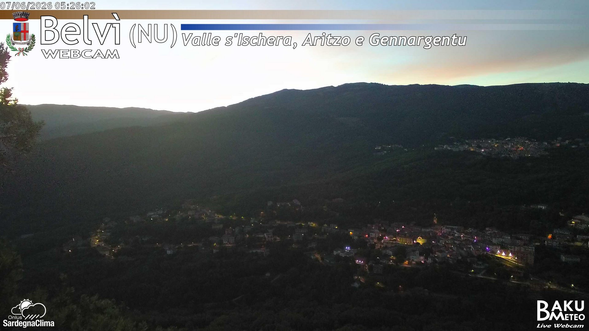 time-lapse frame, Belvì webcam