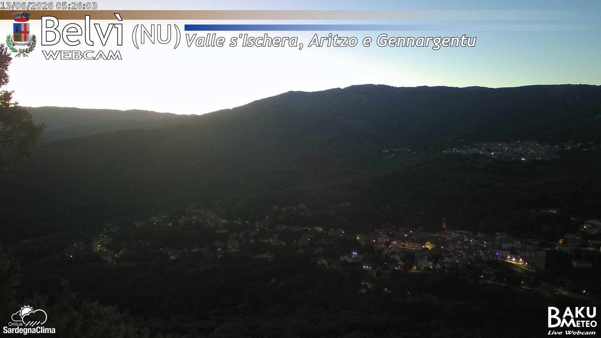 time-lapse frame, Belvì webcam