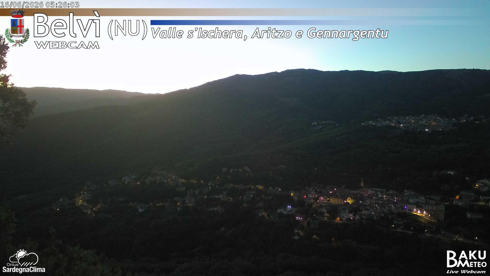 time-lapse frame, Belvì webcam