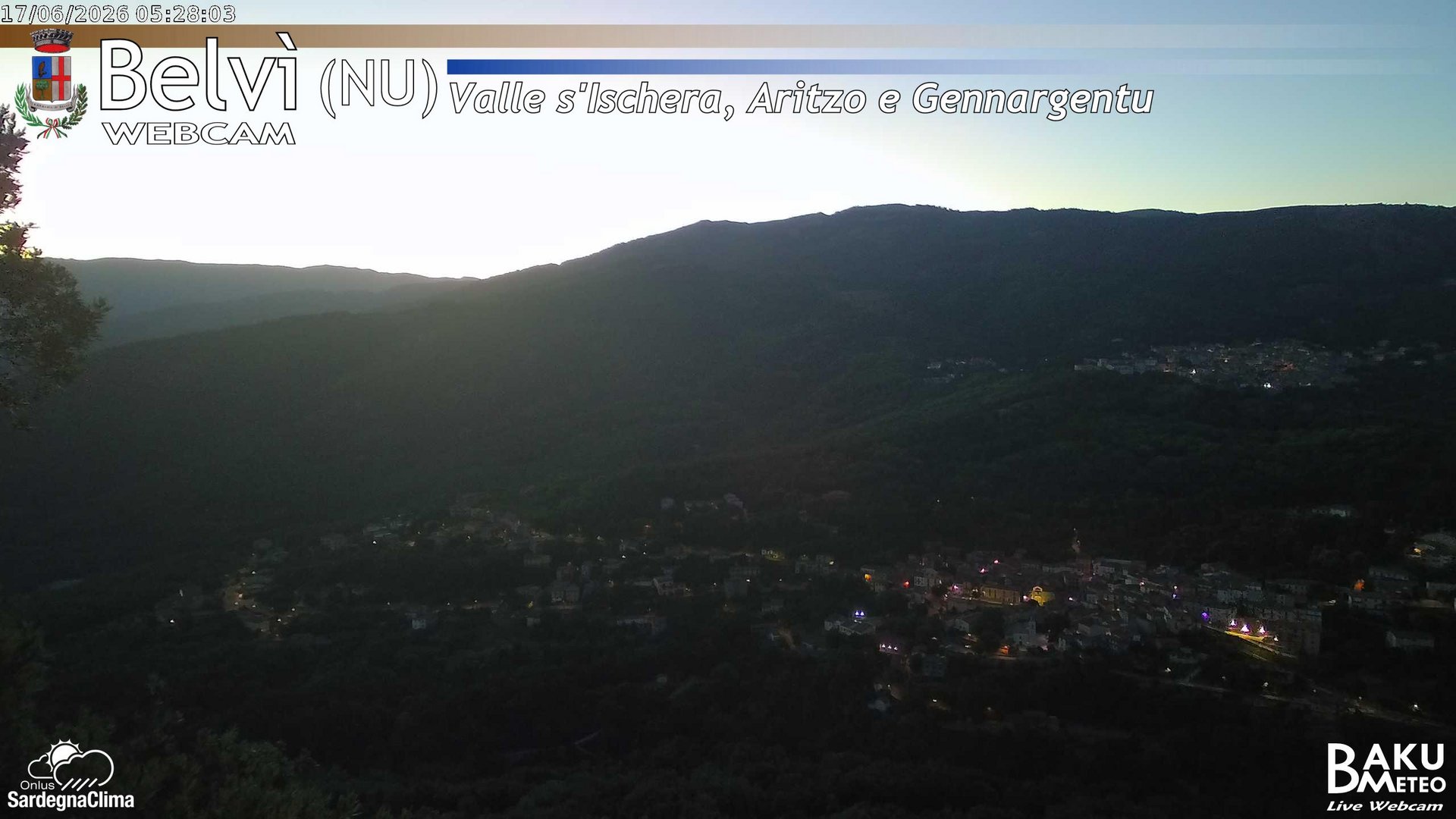 time-lapse frame, Belvì webcam