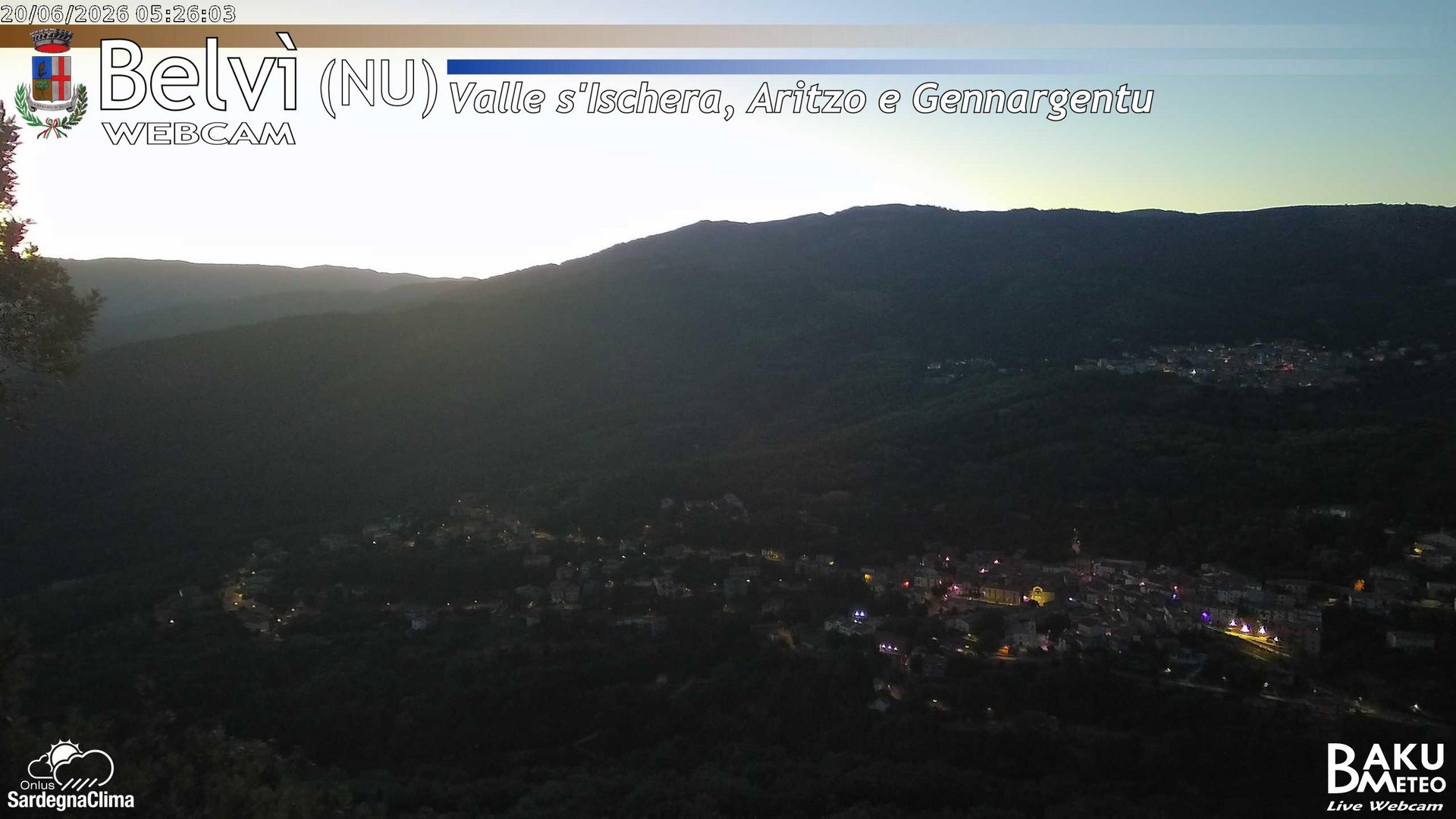 time-lapse frame, Belvì webcam