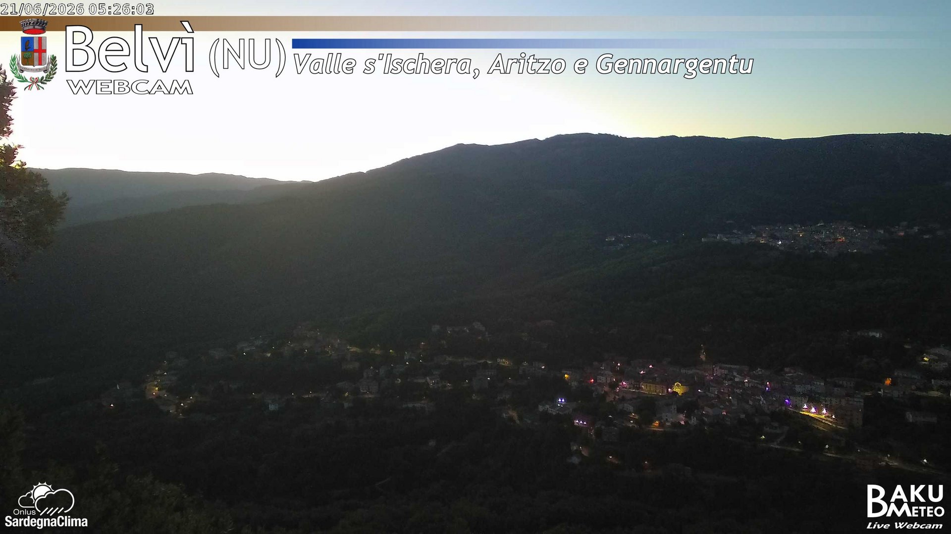 time-lapse frame, Belvì webcam