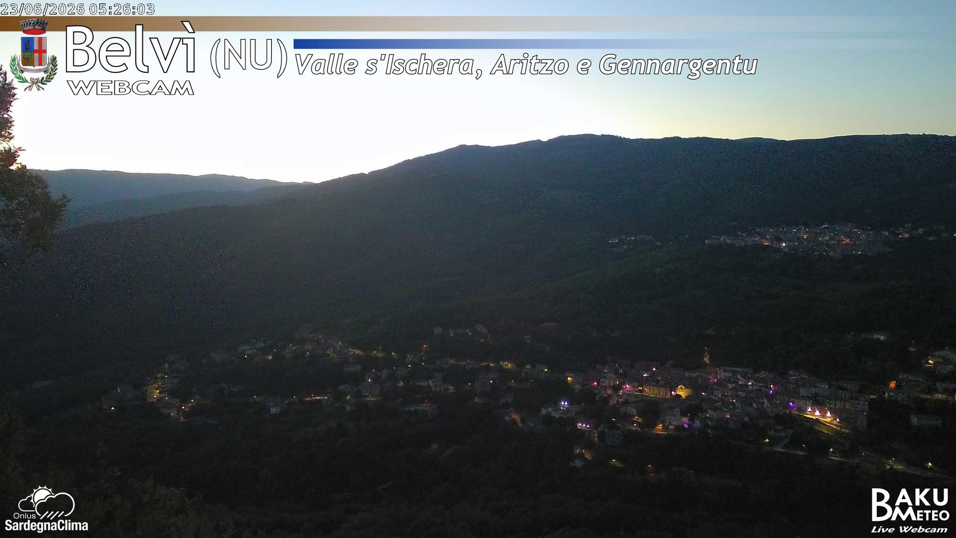 time-lapse frame, Belvì webcam