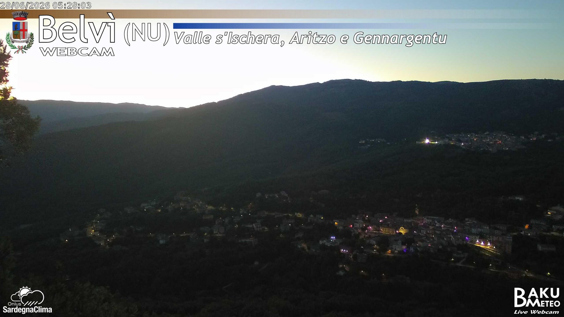time-lapse frame, Belvì webcam