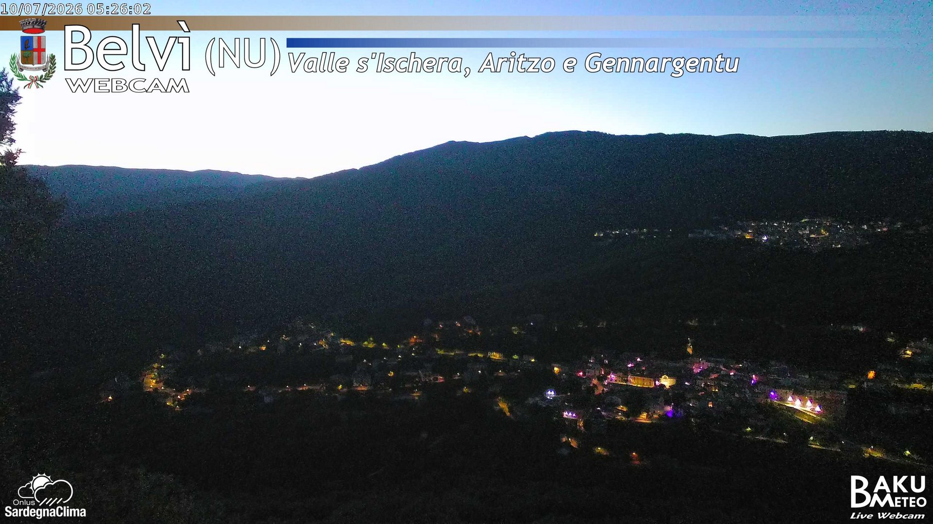 time-lapse frame, Belvì webcam