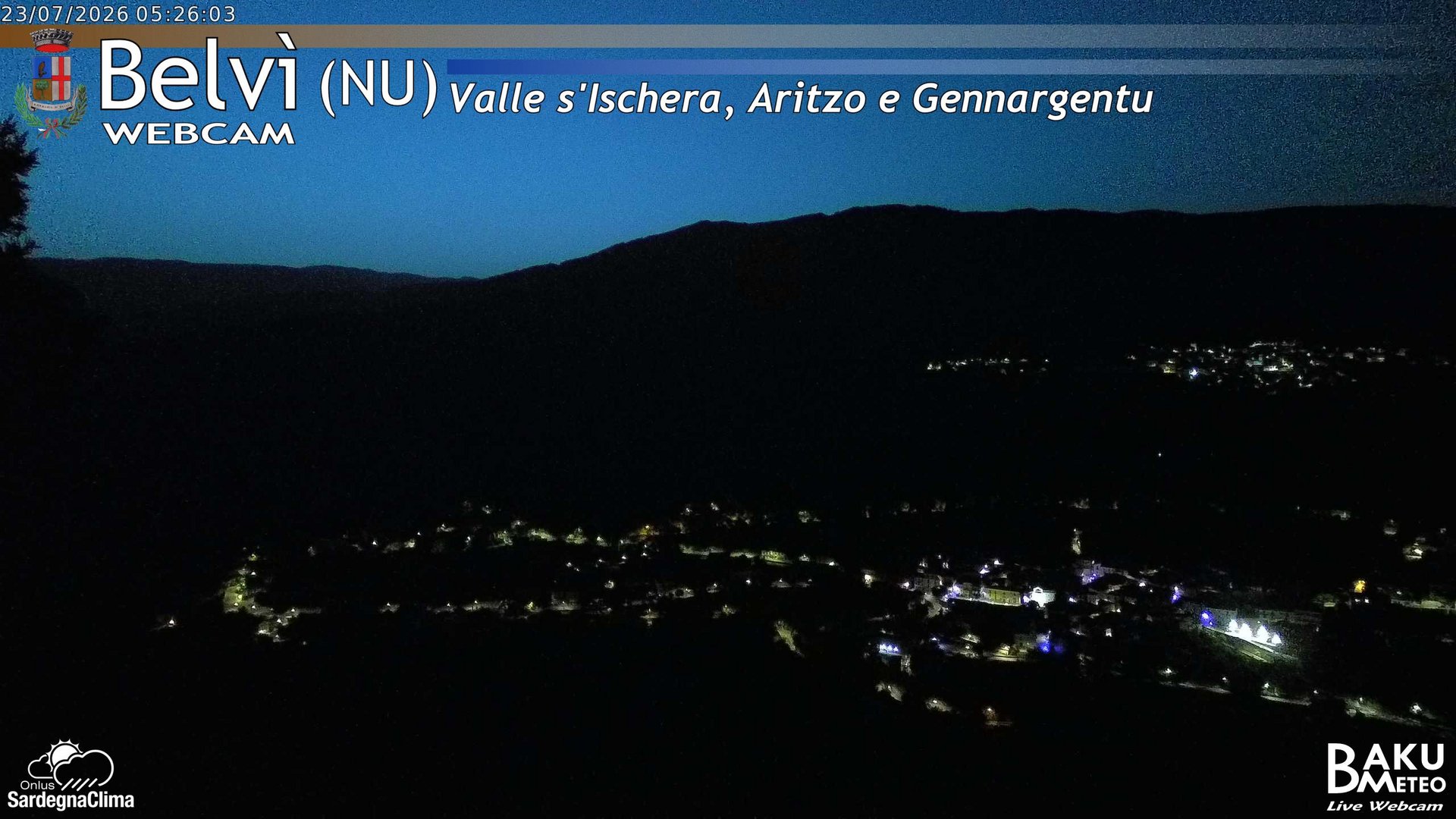 time-lapse frame, Belvì webcam