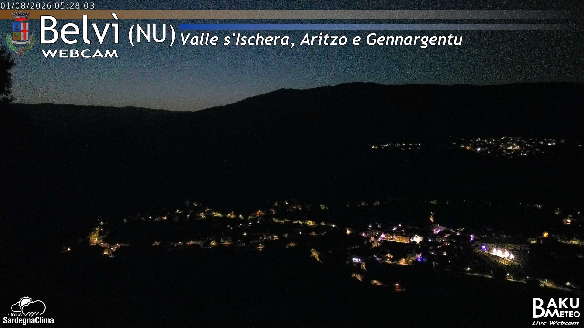 time-lapse frame, Belvì webcam