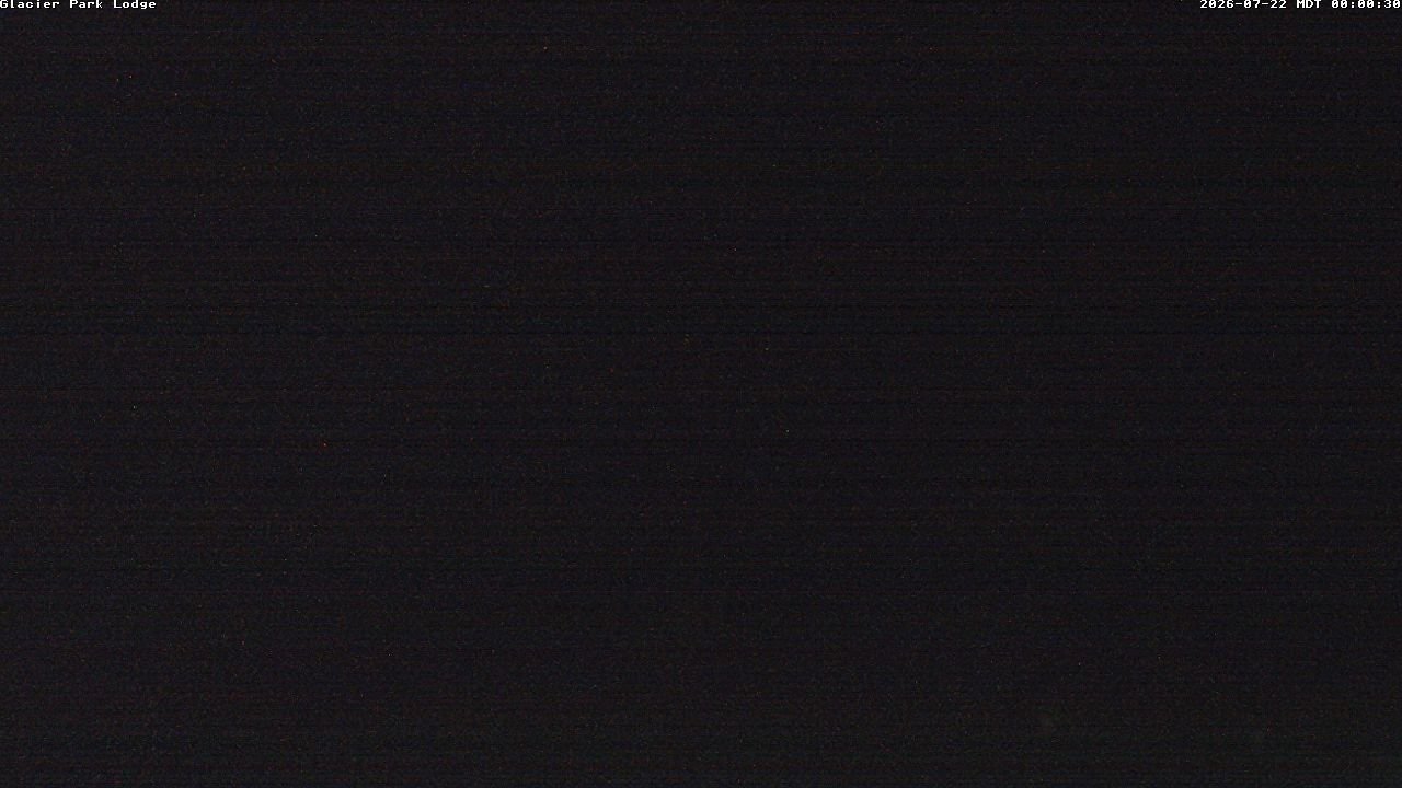 time-lapse frame, Glacier Park Lodge webcam