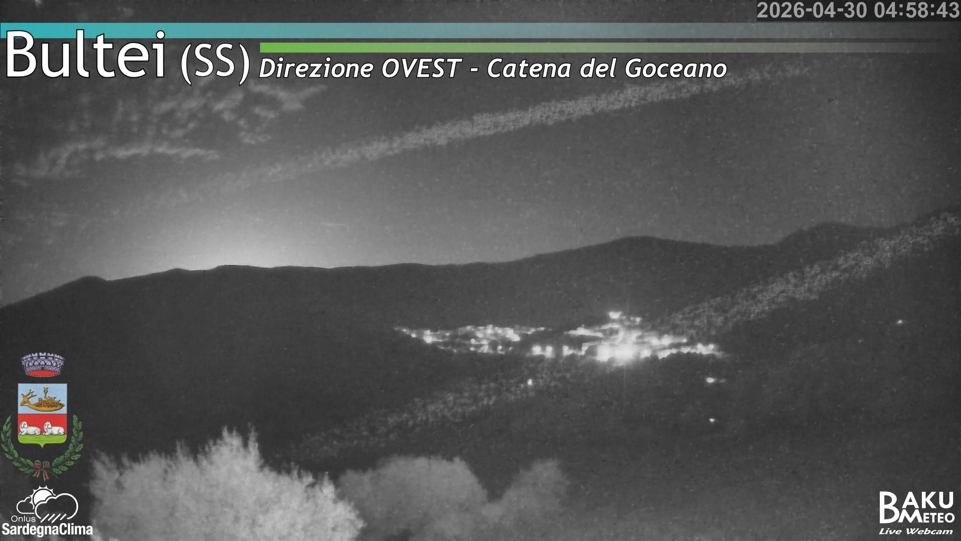 time-lapse frame, Bultei webcam