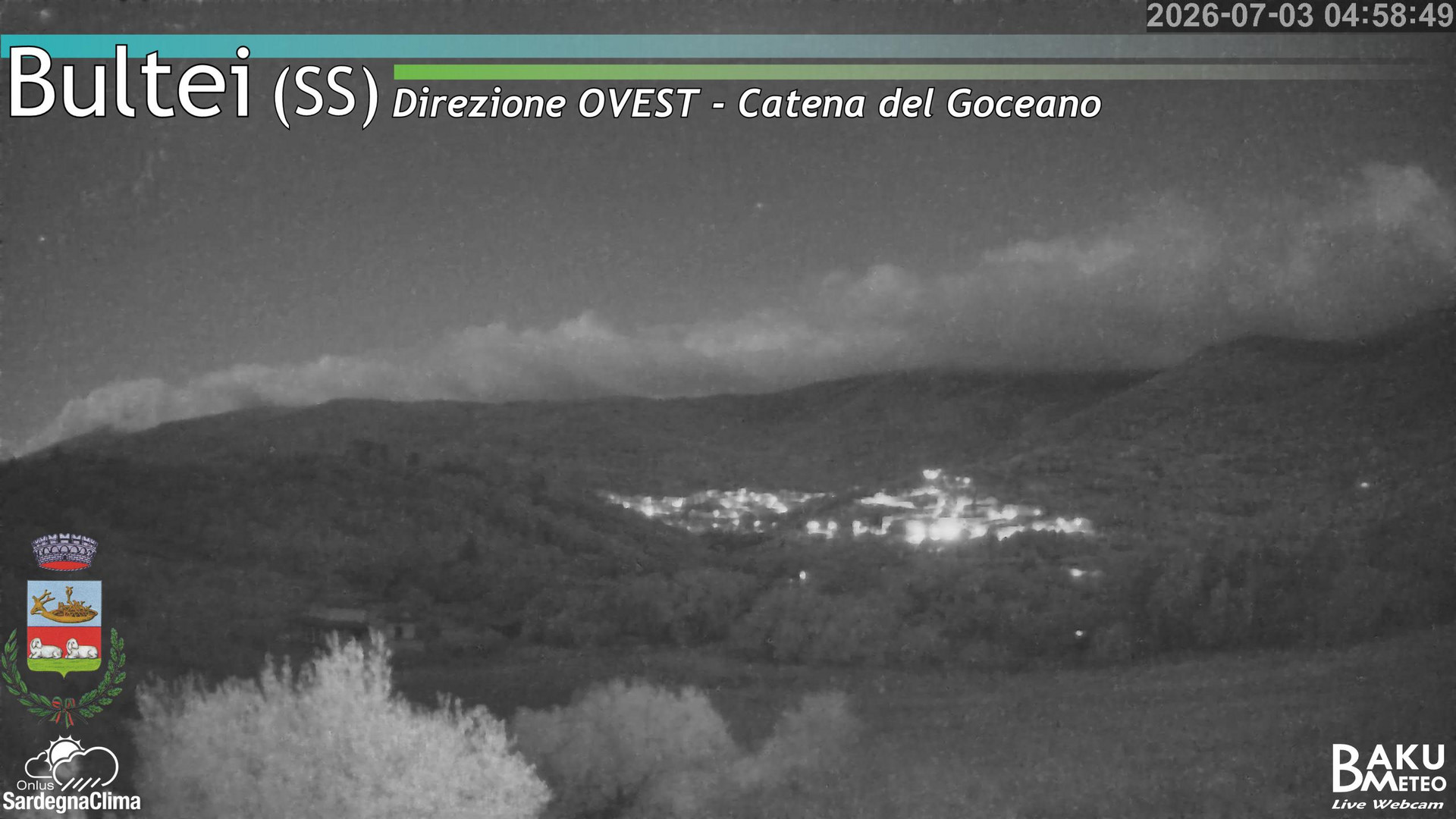 time-lapse frame, Bultei webcam