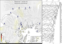 view from Barry Arm seismic energy on 2025-05-25