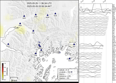 view from Barry Arm seismic energy on 2025-05-26
