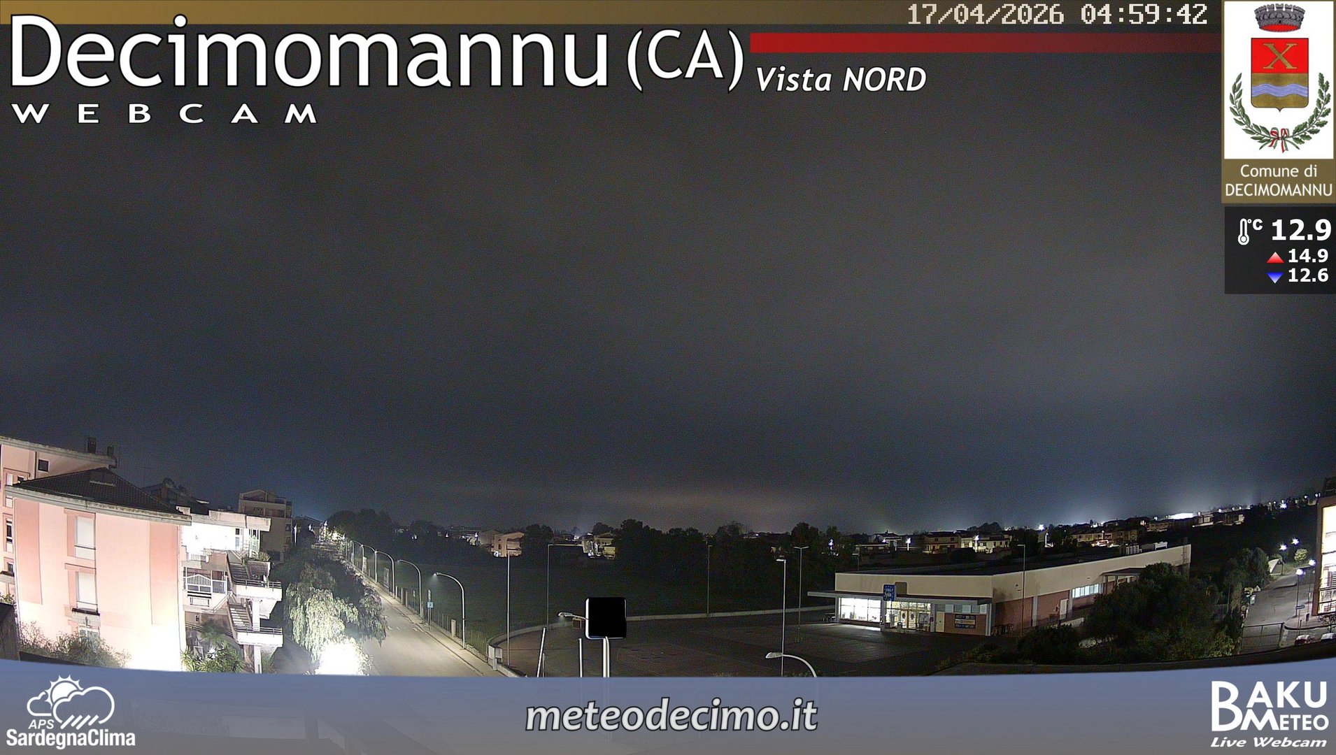 time-lapse frame, Decimomannu Nord webcam