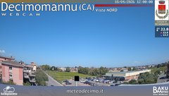 view from Decimomannu Nord on 2026-04-18