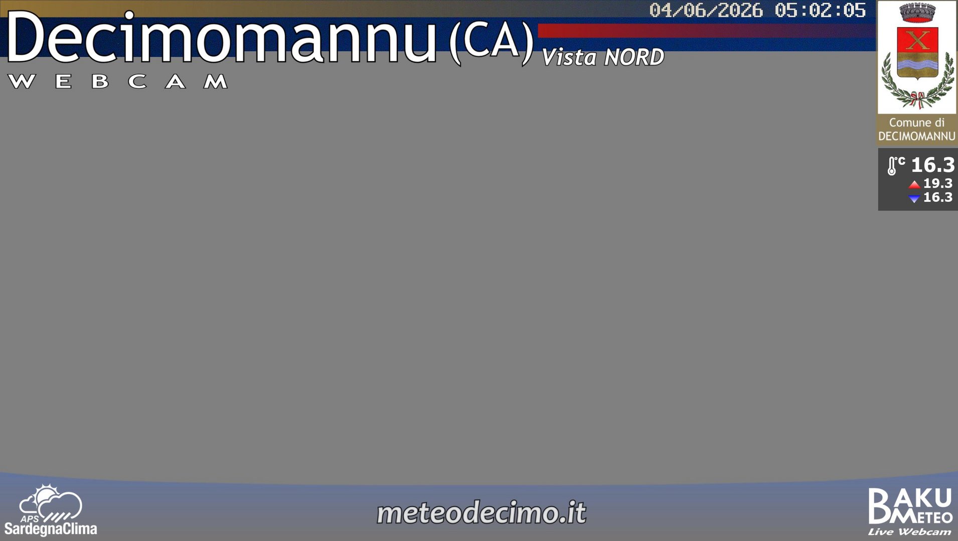 time-lapse frame, Decimomannu Nord webcam