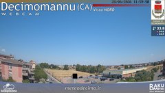 view from Decimomannu Nord on 2026-06-28