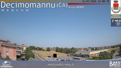 view from Decimomannu Nord on 2026-07-16