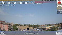 view from Decimomannu Nord on 2026-07-21