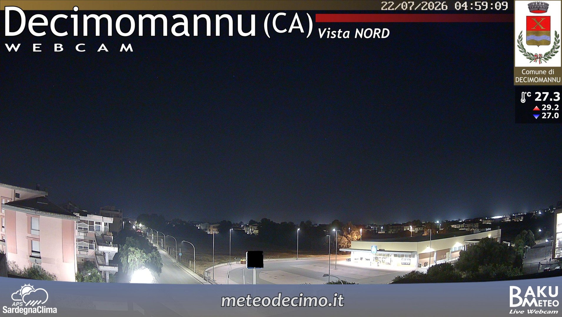time-lapse frame, Decimomannu Nord webcam