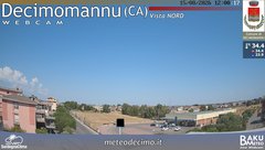 view from Decimomannu Nord on 2026-08-15