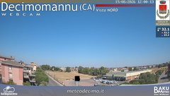 view from Decimomannu Nord on 2026-08-19