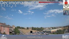 view from Decimomannu Nord on 2026-08-21