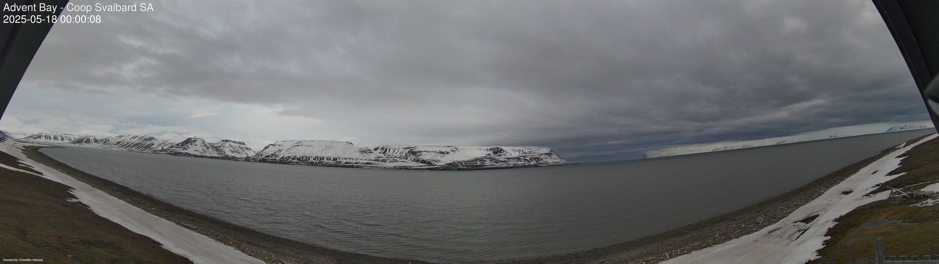 time-lapse frame, Advent Bay webcam