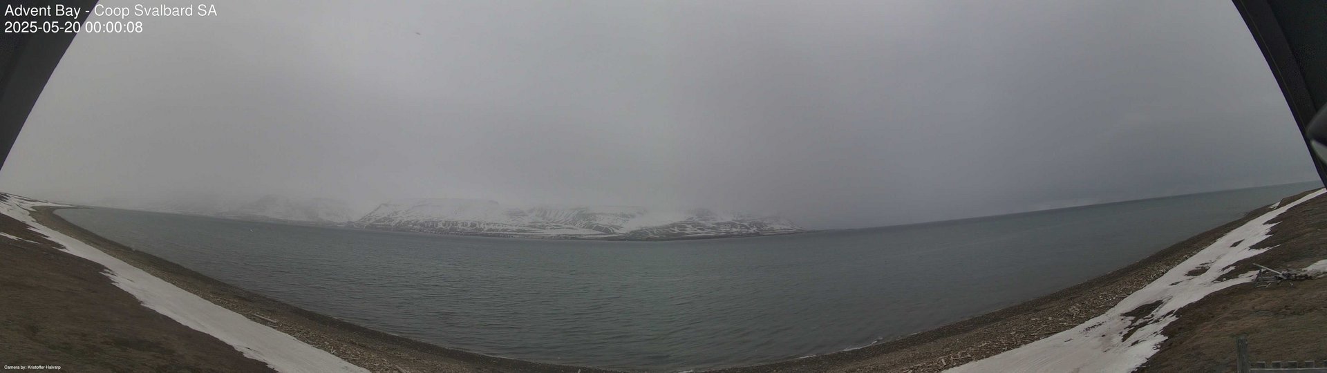 time-lapse frame, Advent Bay webcam