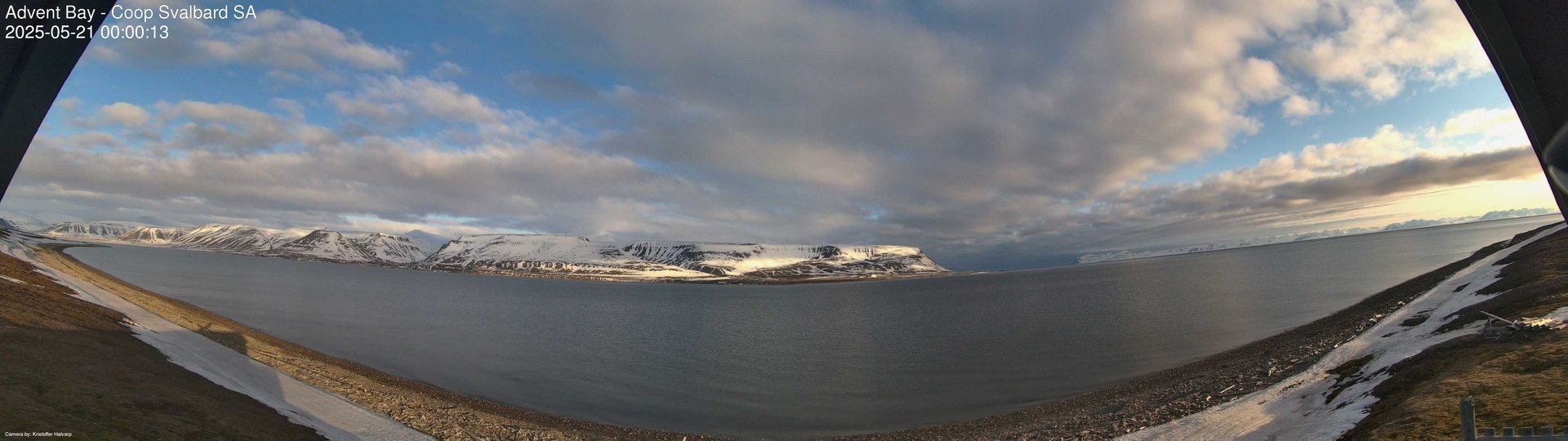 time-lapse frame, Advent Bay webcam