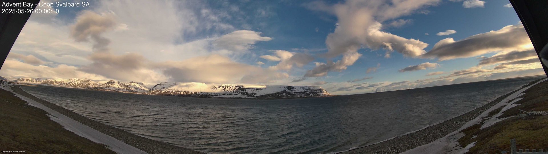 time-lapse frame, Advent Bay webcam