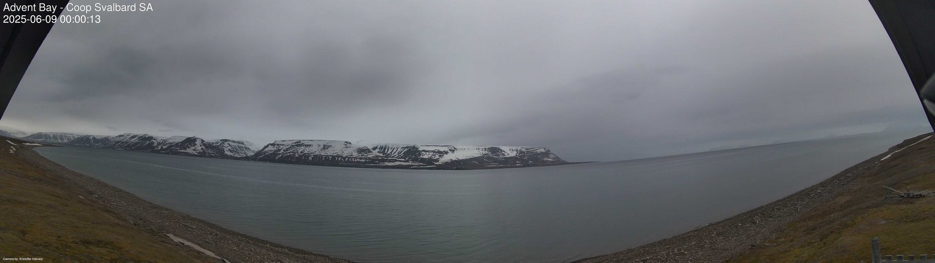 time-lapse frame, Advent Bay webcam