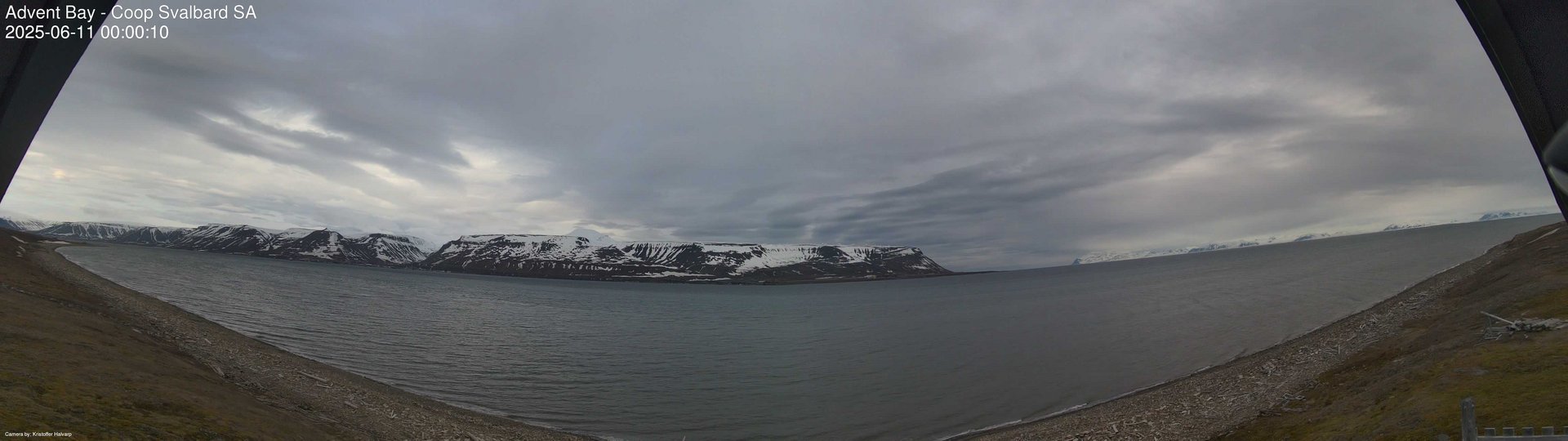 time-lapse frame, Advent Bay webcam