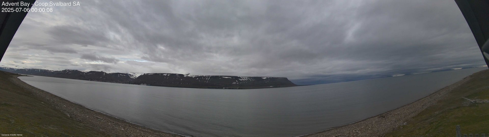 time-lapse frame, Advent Bay webcam