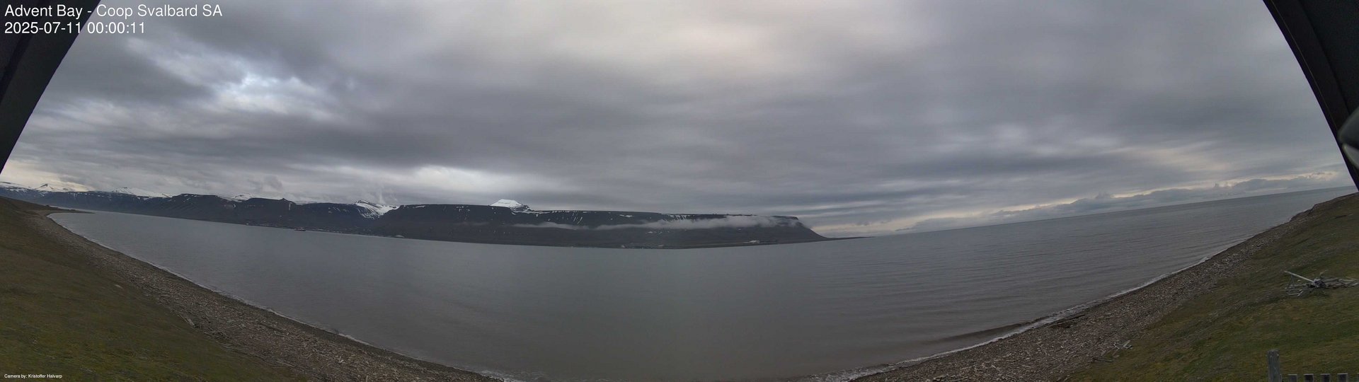 time-lapse frame, Advent Bay webcam