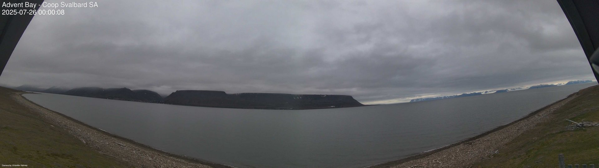 time-lapse frame, Advent Bay webcam