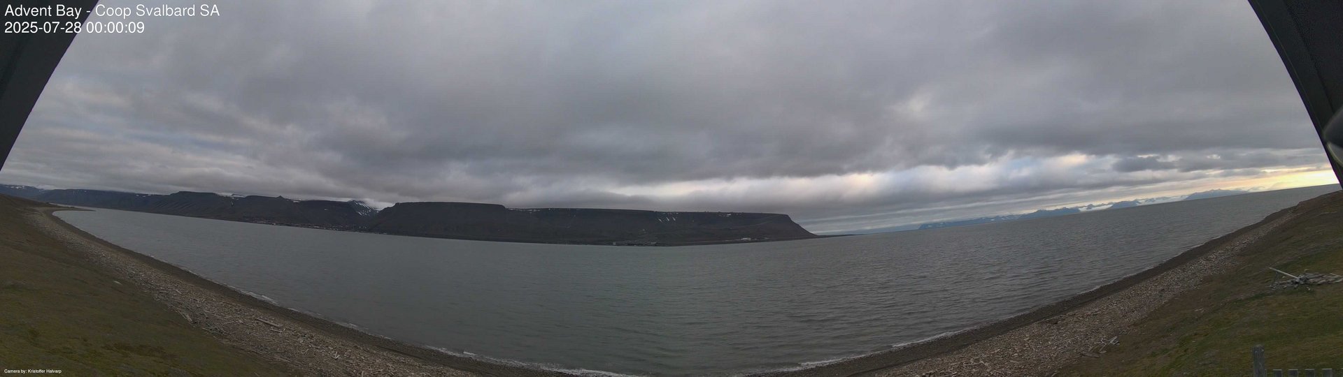 time-lapse frame, Advent Bay webcam