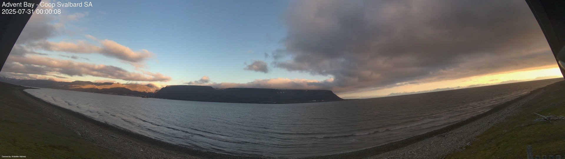 time-lapse frame, Advent Bay webcam