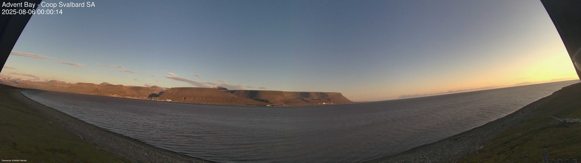 time-lapse frame, Advent Bay webcam