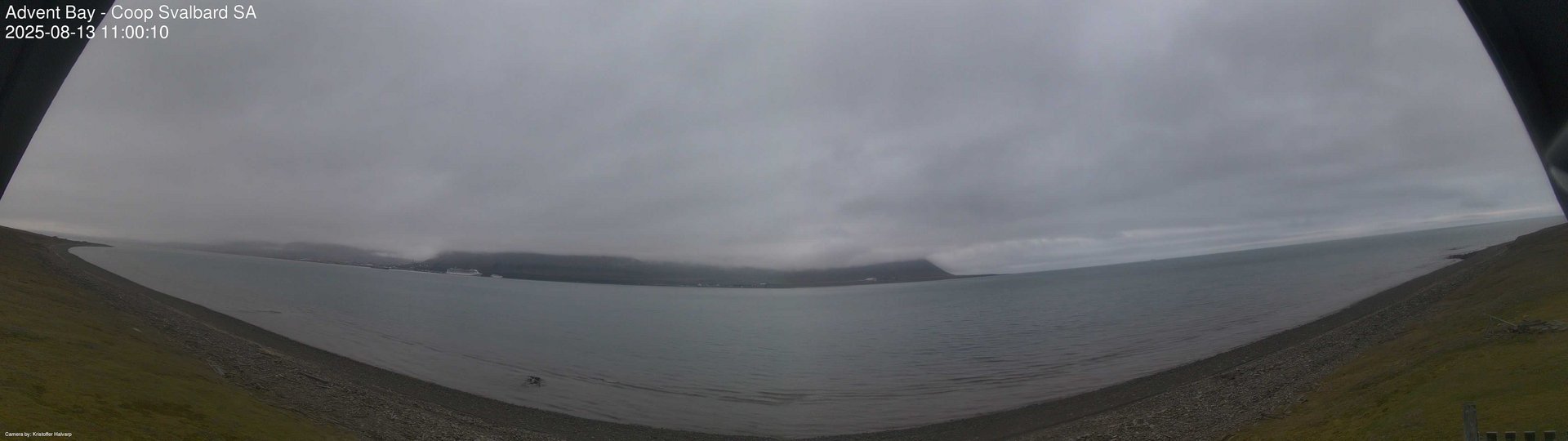 time-lapse frame, Advent Bay webcam