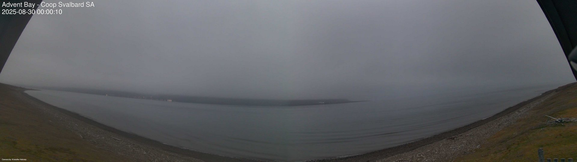 time-lapse frame, Advent Bay webcam