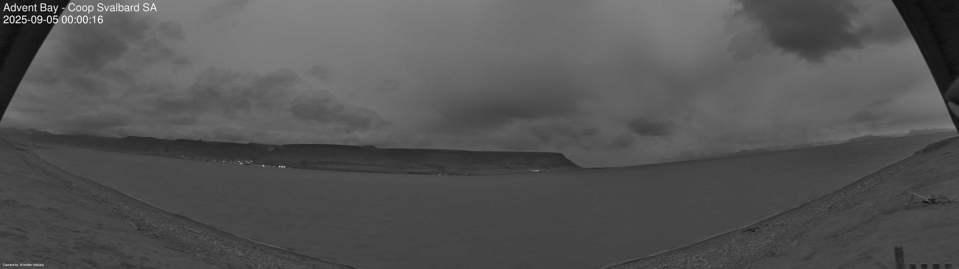 time-lapse frame, Advent Bay webcam