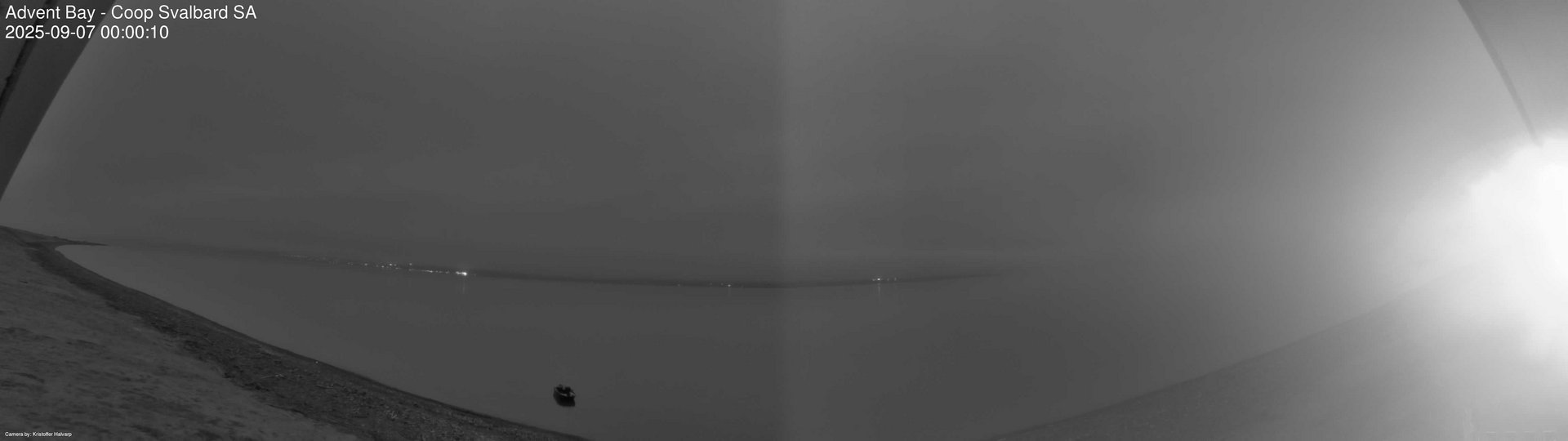 time-lapse frame, Advent Bay webcam