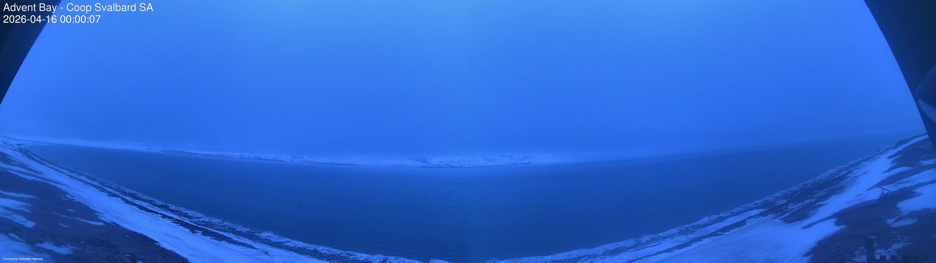 time-lapse frame, Advent Bay webcam