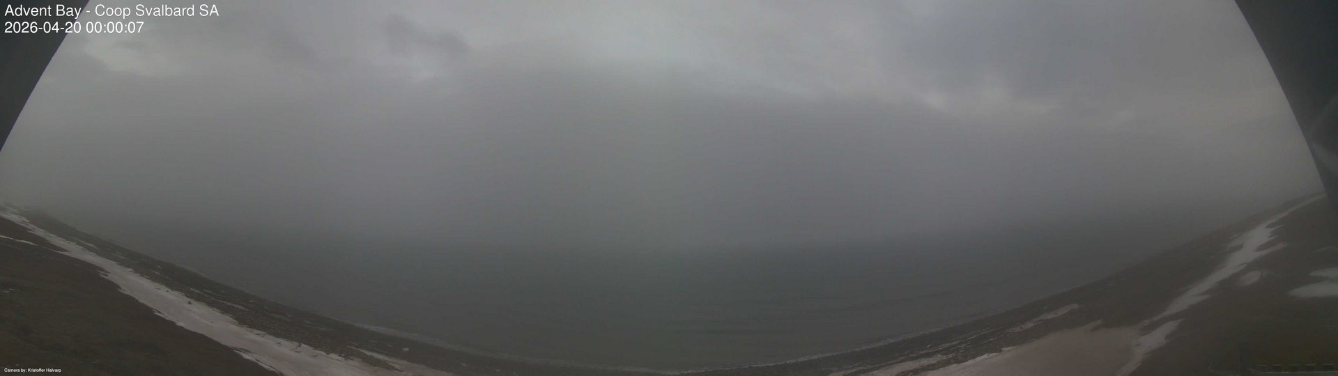time-lapse frame, Advent Bay webcam