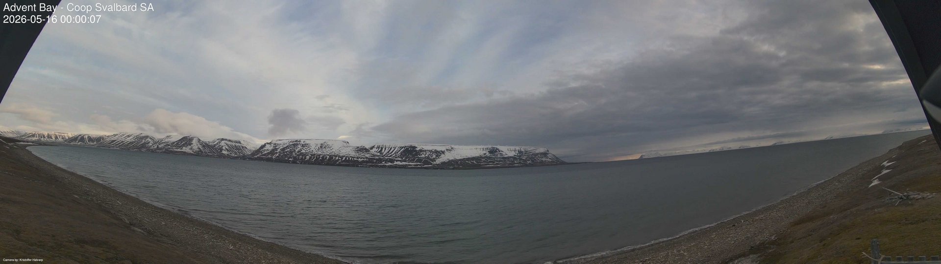time-lapse frame, Advent Bay webcam